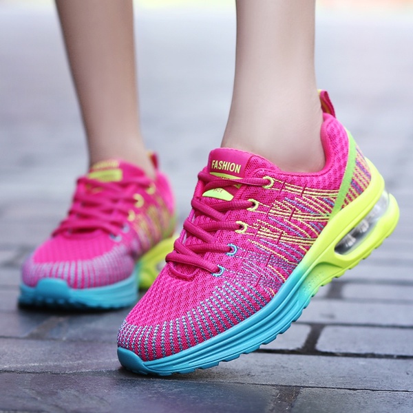 Zapatos Deportivos Mujer Absorbentes De Golpes Casuales Para Correr Al Aire Libre | Shopee Colombia
