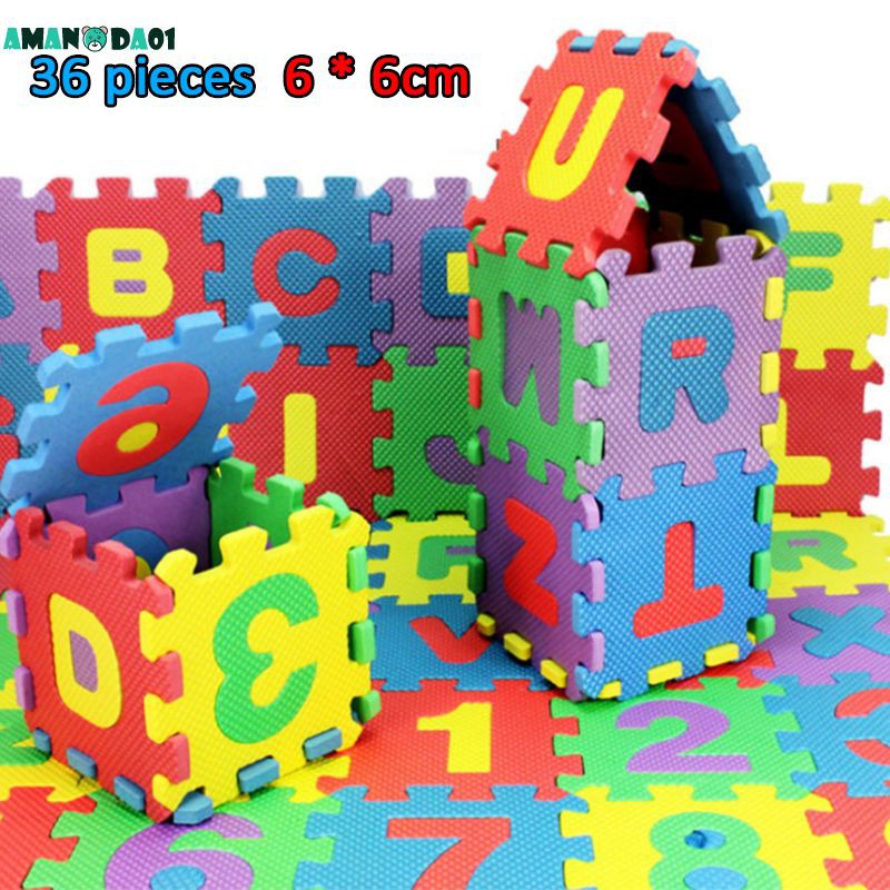 36x intelectuales juguetes espuma suelo alfabeto & número alfombra puzzle kindr _ yk 