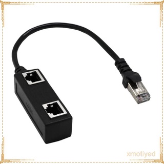 Image of 1 a 2 puertos Ethernet Switch RJ45 Y Splitter Adaptador Cable para CAT 5/6 LAN