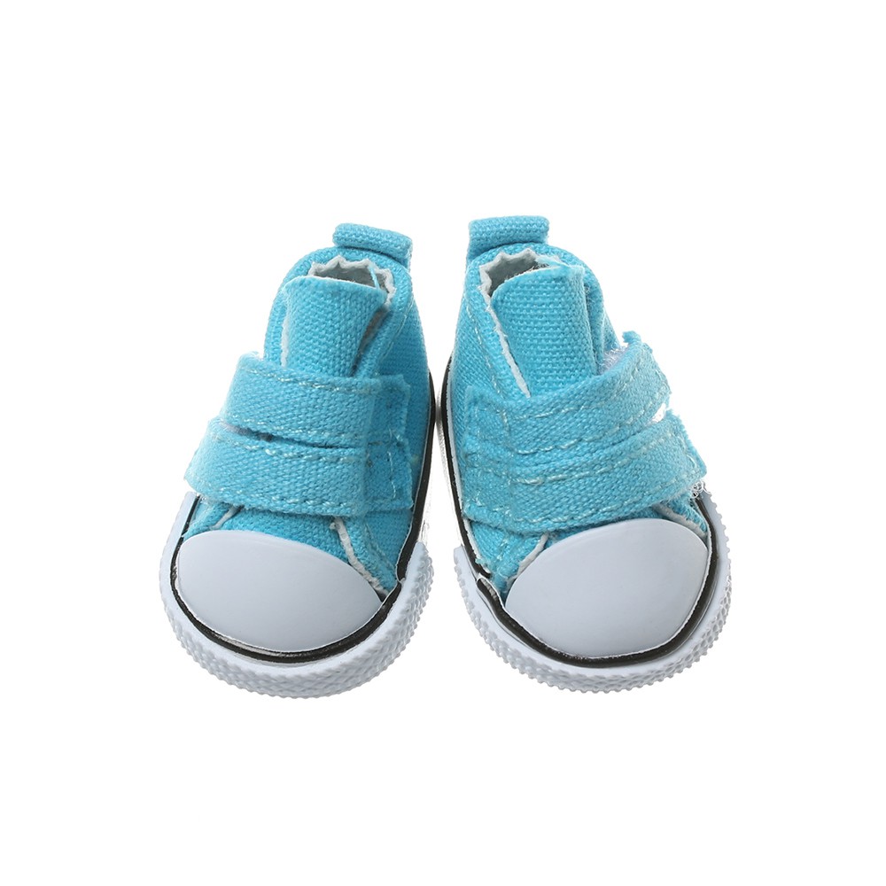 1pc 18 Pulgadas Zapatos De Lona hasta Zapatillas De Deporte De 18 Pulgadas Nuestra Generación Accesorios De Muñecas Azul 