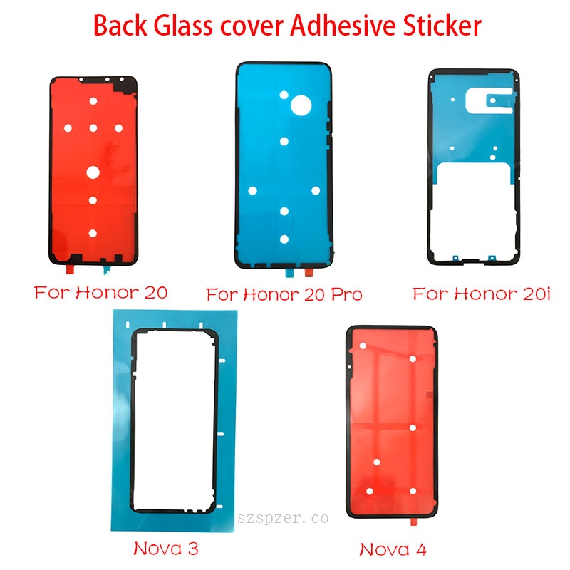 2 uds pegatina adhesiva carcasa trasera pegamento para tapa de batería para Huawei Honor 9 10 8X 9X 20 30 20i Nova 3 4 30 P30 Pro P10 P20 Lite #1
