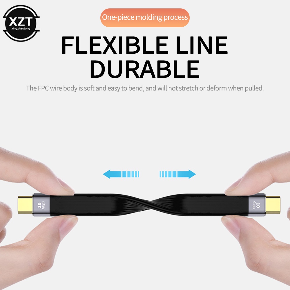 10Gb/QC4/USB Disco Duro otg Carga Tesoro TypeC tablet Portátil Datos Del Teléfono Móvil PD cable De Rápida