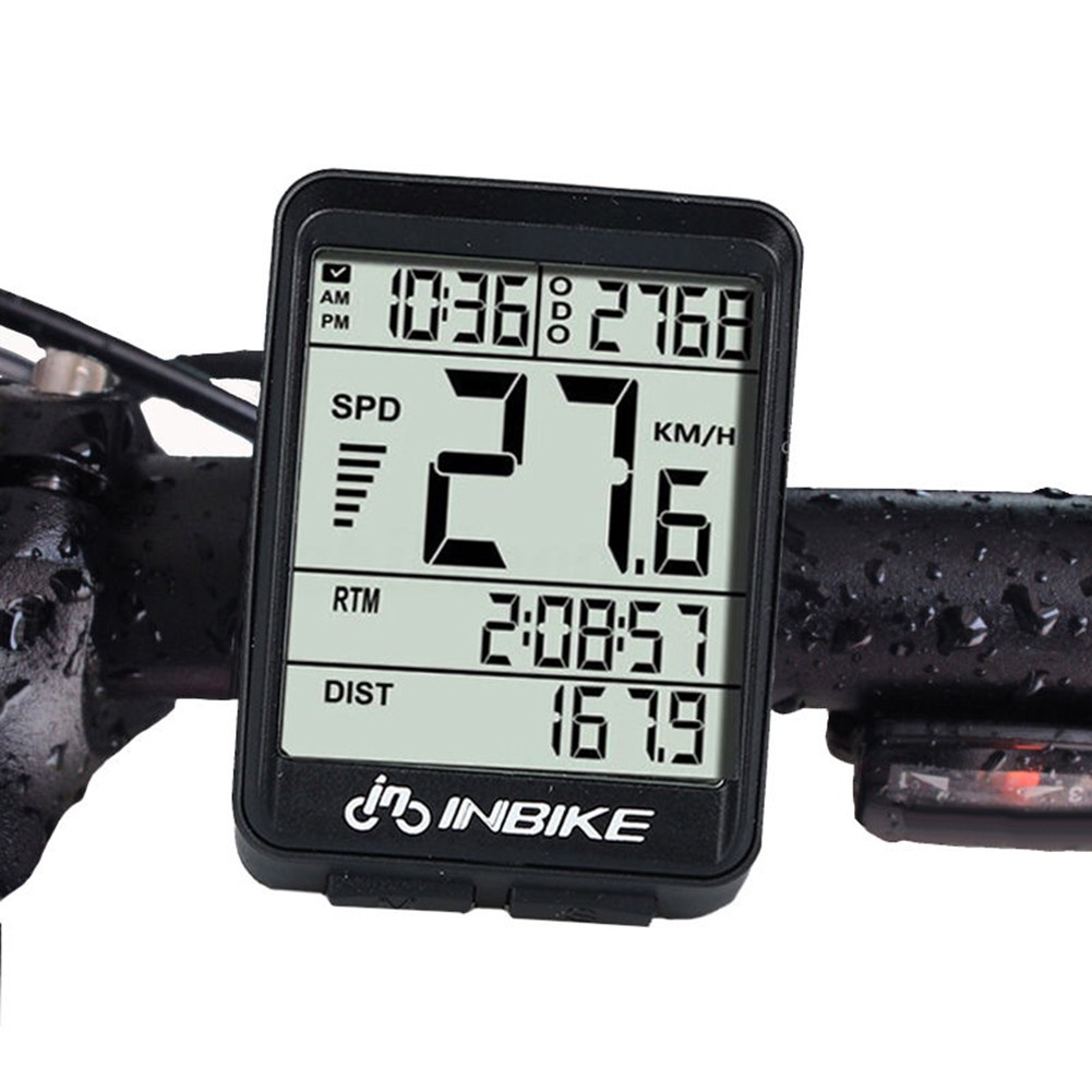 Velocímetro de bicicleta impermeable INBIKE IN321 mtb con retroiluminación verde inalámbrico
