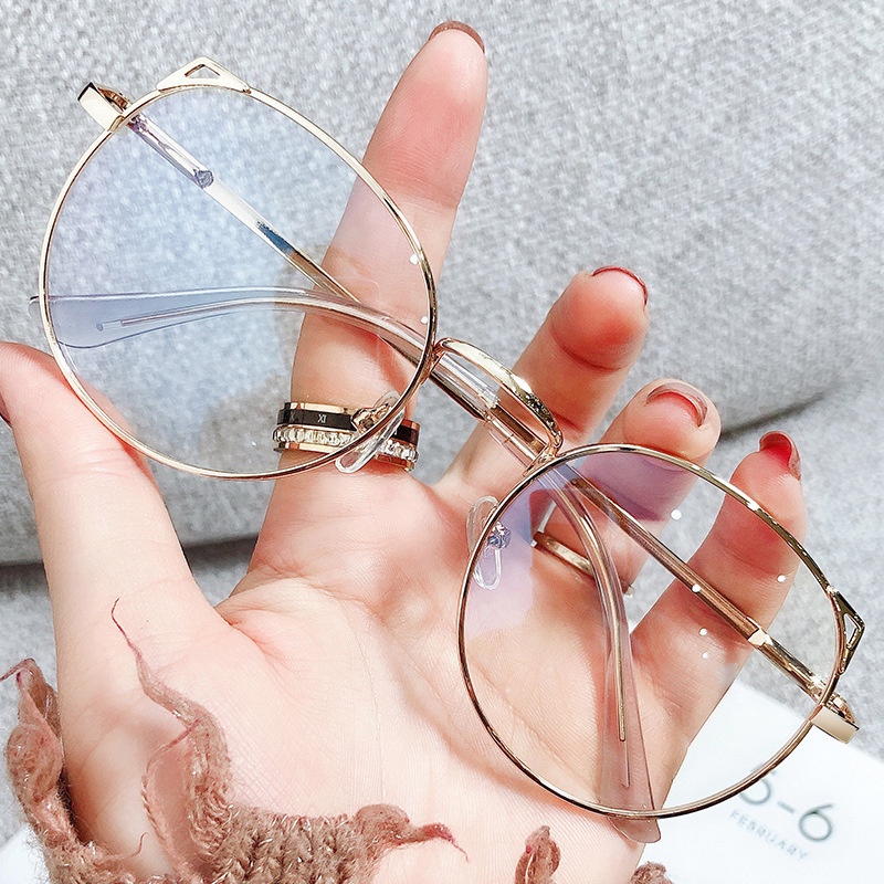 gafas anti radiación para mujer estilo coreano moda anti luz azul gafas |  Shopee Colombia