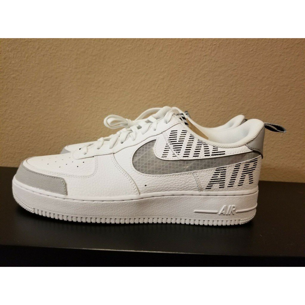 3 Colores Nike Air Force One 1 En Construcción Blanco Gris Lobo BQ4421-100 Zapatillas Casuales k822 #1