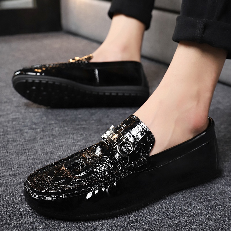 Brillante Charol Mocasines Peeny Zapatos De | Shopee Colombia