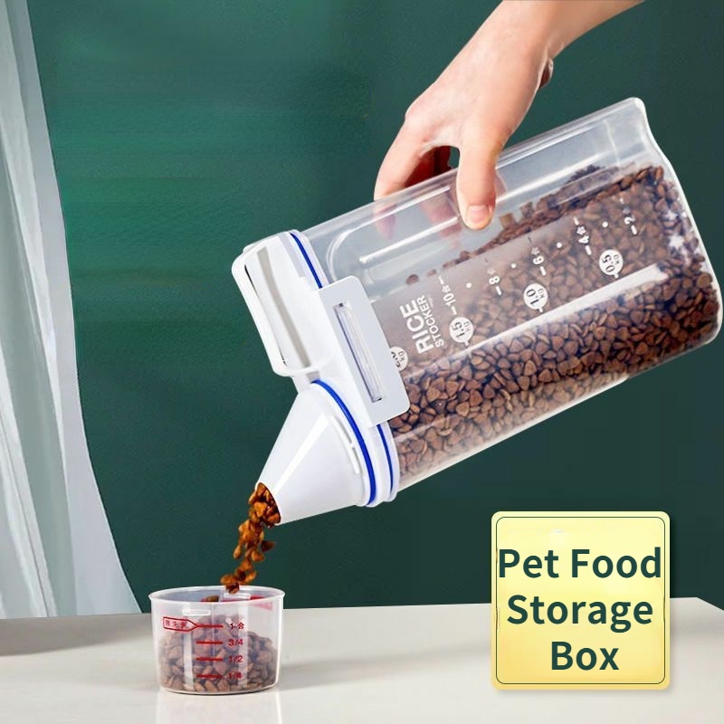 Snack-Pet Tanque de Almacenamiento IMDOU Animal doméstico del Metal Almacenamiento de Grano de Cubo 10kg Contenedor de Alimentos Secos Gato y Perro de Almacenamiento de Alimentos de contenedores 