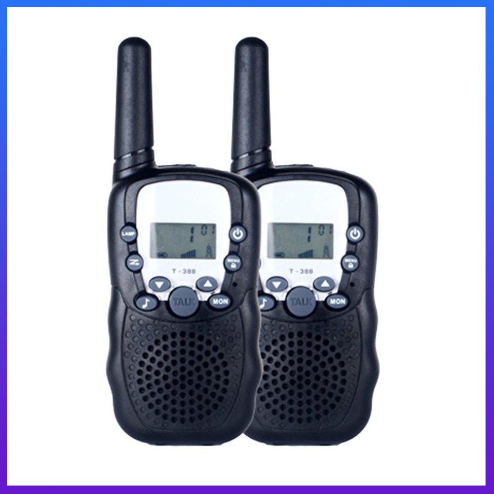 T388 UHF Dos Vías Radio Niños Walkie Talkie Mini Juguete Regalos Para (Color : Negro)