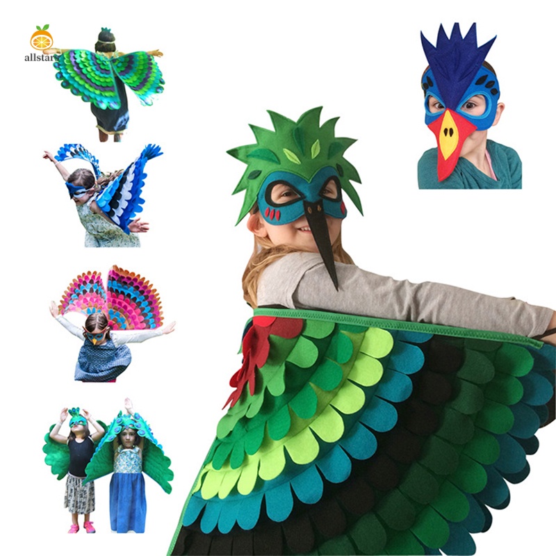 Aves Ala Disfraz De Halloween Juego De Rol Fiesta Favores Festival Chal Rave  Vestir Para Niños | Shopee Colombia