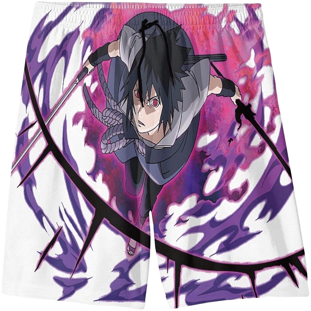Naruto 3D deportes rayo pantalones Unisex japonés dibujos animados A 