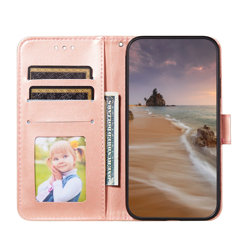 Image of carcasa delgada para samsung galaxy s9 plus s10 plus s20 plus s9+ s10+ s20+ s10e lujo diente de león patrón cartera de cuero suave flip folio soporte de la piel de la funda #1