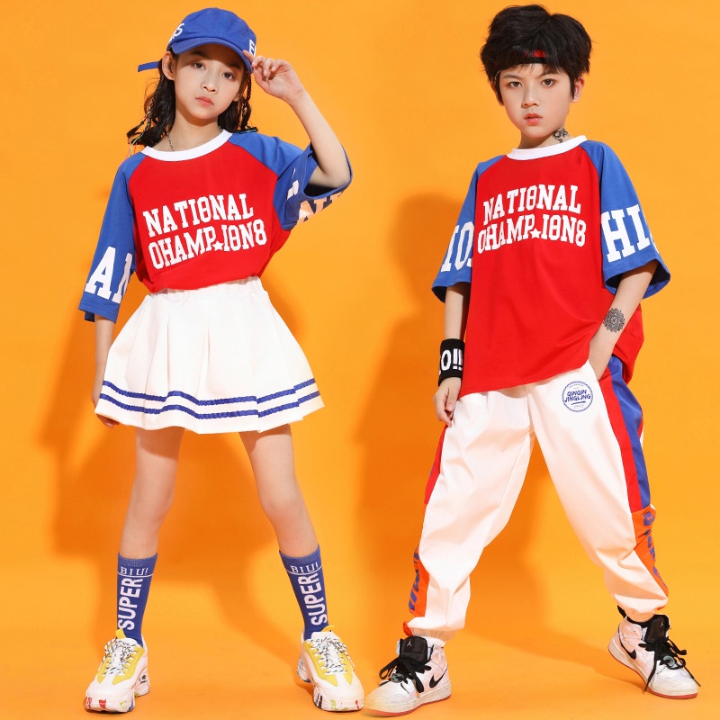 Trajes Para Niños De Baile De Calle Nacional De Moda , Ropa Niñas Reunión  Deportiva , Porristas | Shopee Colombia