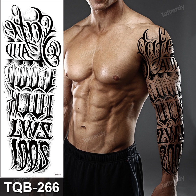 Tatuaje De Pierna De Muslo Grande Para Mujer Adultos Hombres De Brazo Completo Manga Lobo Dragón Tótem Diseños Impermeables Tatuajes Temporales