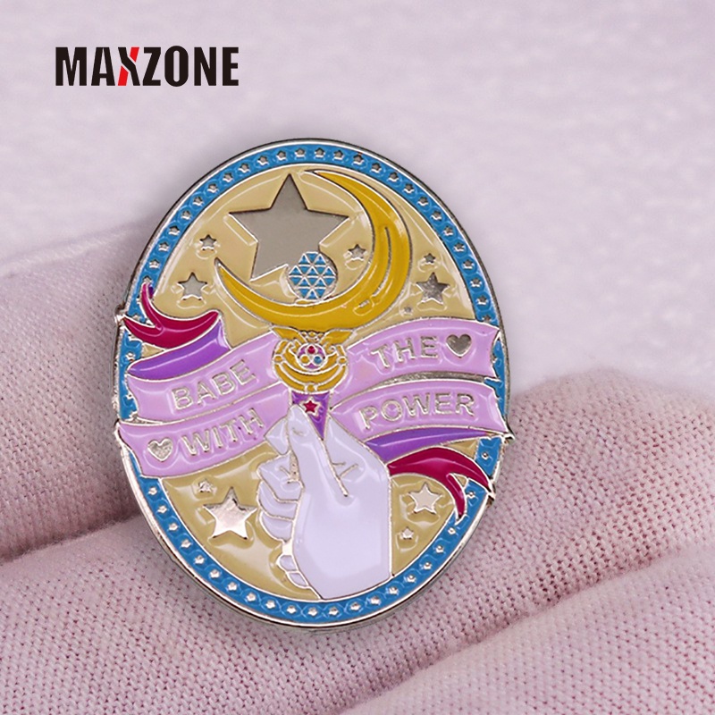Sailor Moon MAXZONE Varita Mágica Broche Japonés Anime Marinero Luna Insignia Lindo De Dibujos Animados Esmalte Pin Ropa Mochila Accesorios Moda Joyería Regalo #10
