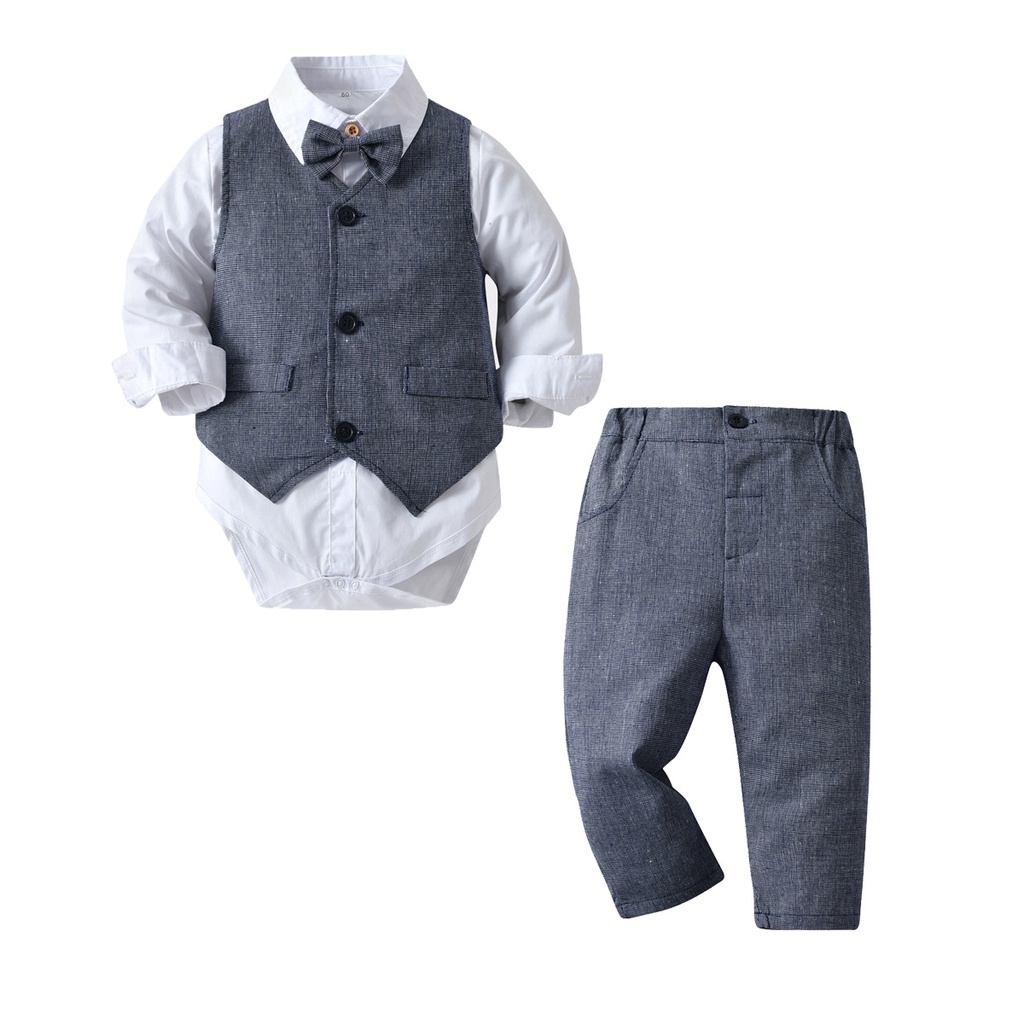 2022 Nueva Ropa De Bebé Niños En Primavera Y Otoño Mameluco De Algodón Puro  Caballero Pajarita Pieza Jumper Manga Larga (Peaky Blinders) El Mismo  Párrafo | Shopee Colombia