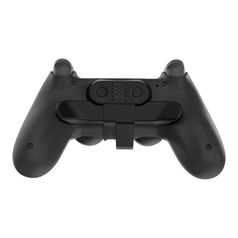 PHILSP Extensor de Controlador Gamepad Botón Trasero Accesorio Joystick Botón Trasero con tecla Turbo para S-Ony PS4 Negro 