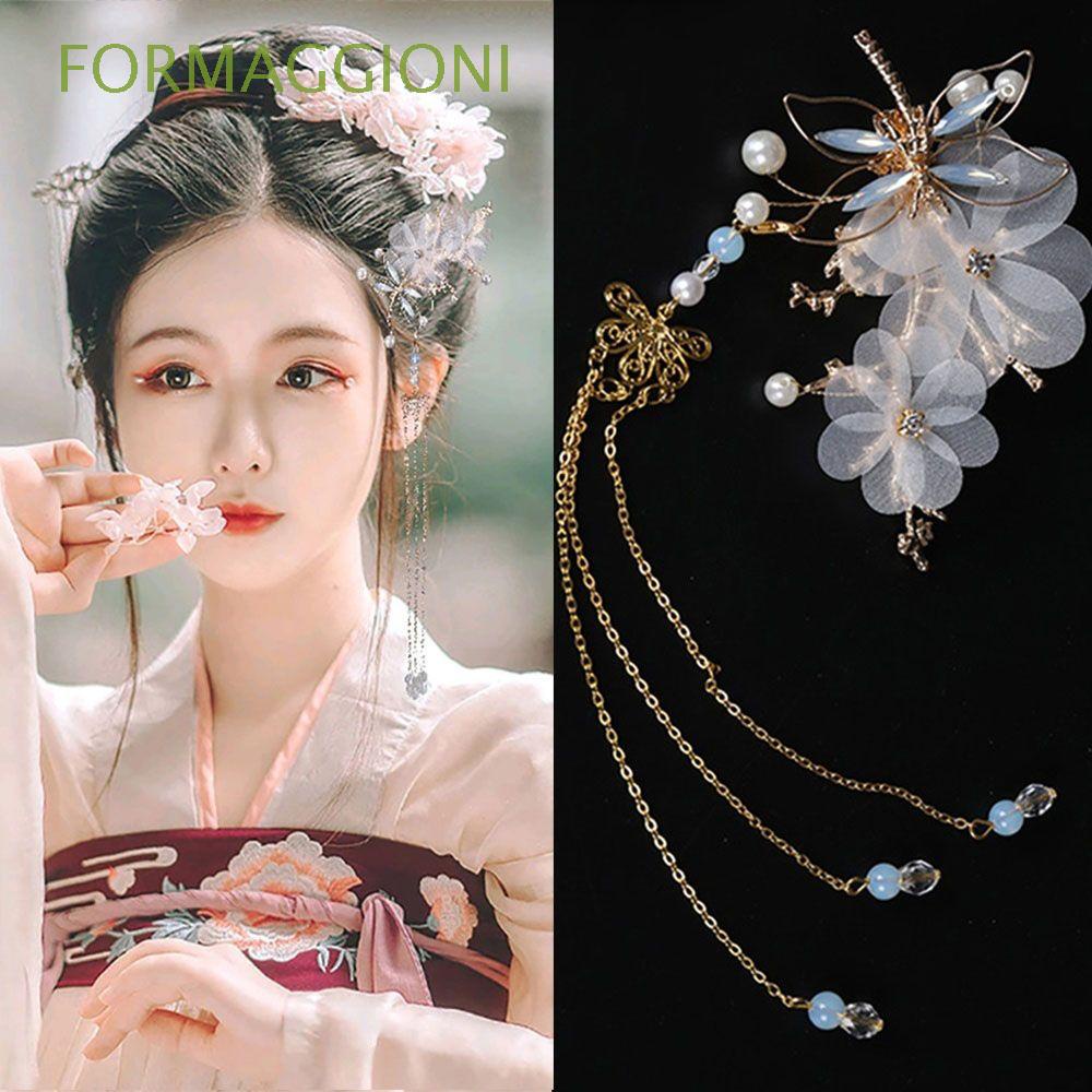 FORMAGGIONI Elegant Jewelry Chinese Style Hair Clip Fashion Accessories  Hairgrip HANFU Wedding Headwear Styling Tools Traditional Hair Styling  Accessories/Multicolor | Shopee Colombia