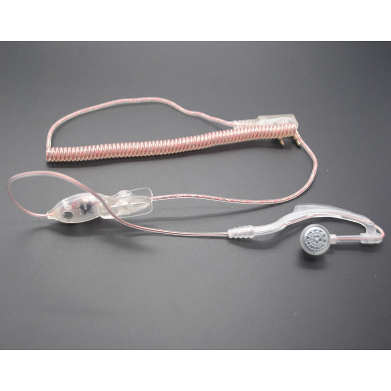 Banggood Auriculares Transparentes Flexibles Manos Libres Con Micrófono Para Baofeng UV5R Kenwood 2 Way Radio Walkie Talkie