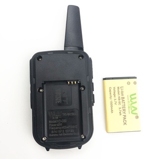Image of thu nhỏ 2pcs wln kd-c52 mini walkie talkie uhf 400-470mhz recargable de dos vías radio #7