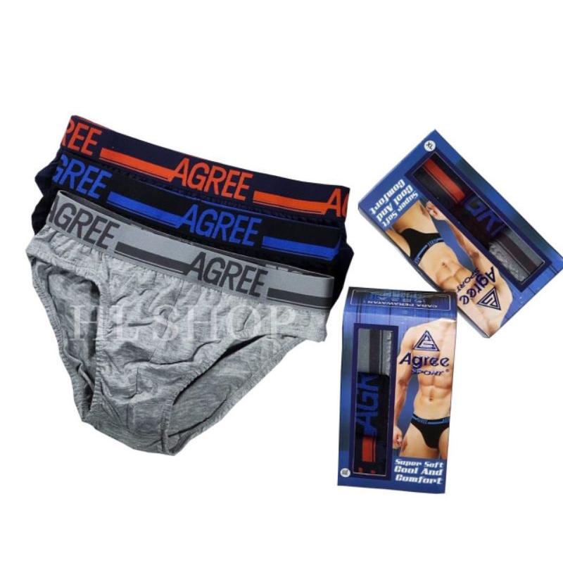 Agree Sport ropa interior hombre 2323 | 2325 relleno exclusivo 3 piezas |  Shopee Colombia