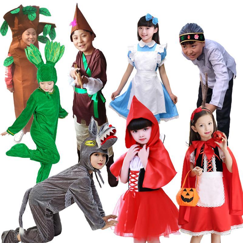 Halloween Caperucita Roja, Lobo feroz, cuento de hadas, cazador, árbol  grande, arbolito, pato, abuela, madre, disfraz infantil | Shopee Colombia