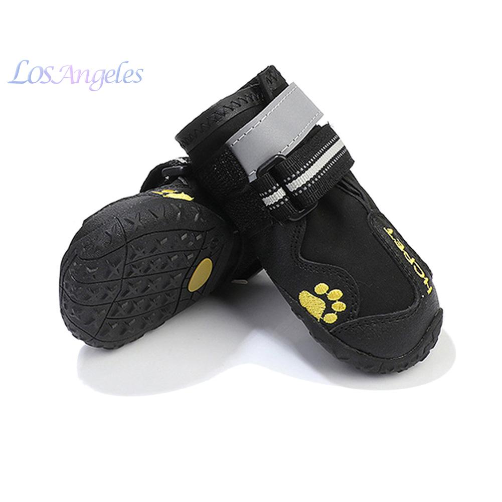 4Pcs Botas Perros para Perros y Mediano Perros Hcpet Impermeable Zapatos Perro - Negro 4# 