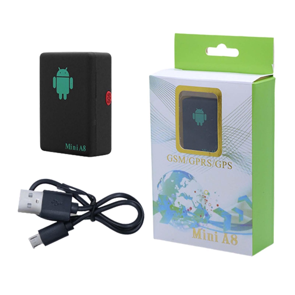 Mini GPS Tracker A8 GSM/GPRS/LBS Localizador Adaptador En Tiempo Real Coche Niños Ancianos Familia Mascota Herramienta De Seguimiento Para ca