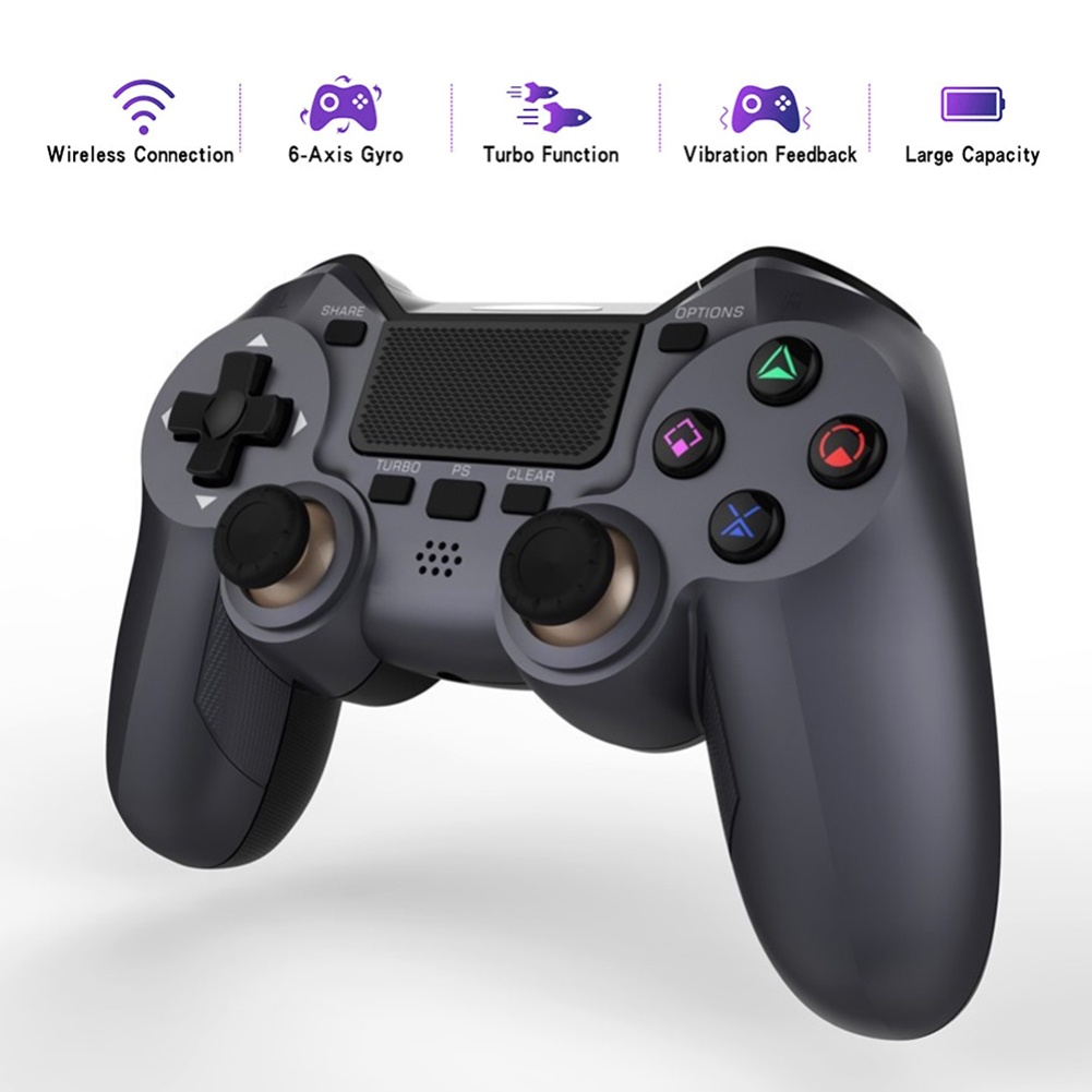 hot sale wireless game controller for ps4 elite slim pro console for gamepad joysticks with programmable back button turbo joystick gamepad pc game controller with rocker for pc computer ps4 orbofire shopee colombia