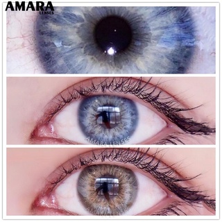 Image of Lentes AMARA 1 par de lentes de Color clásicos de la serie negro y marrón/contactos cosméticos