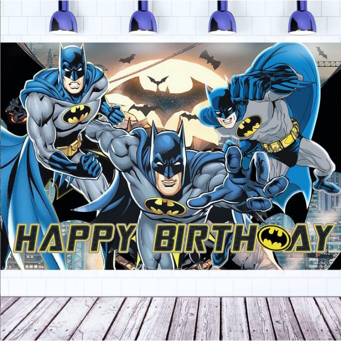 Superhéroe Batman Tema De Fondo De Fiesta Decoración Suministros Vengadores  De Cumpleaños Bandera Fotografía 150X100cm | Shopee Colombia