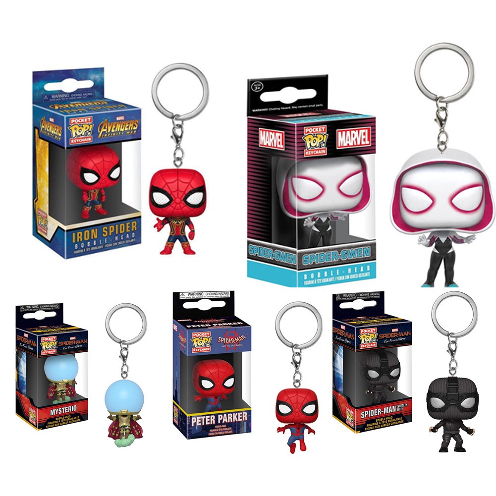 Funko Pop Avengers Spiderman Series Action Figure Keychain Keyring  Decorations | Shopee Colombia