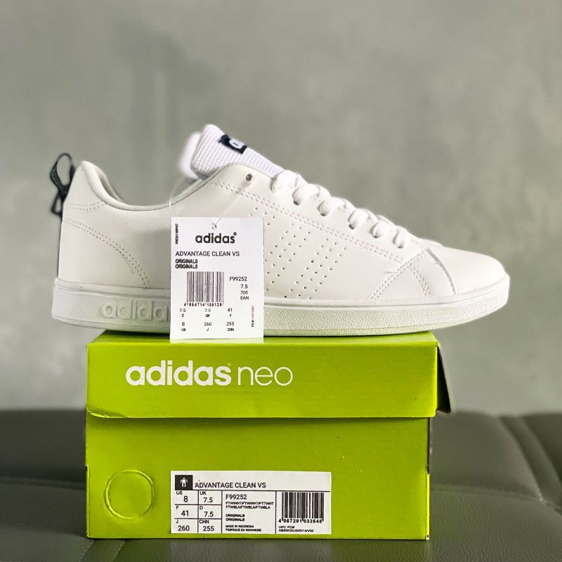 Adidas NEO ADVANTAGE blanco azul ORIGINAL zapatos de mujer para hombre Shopee