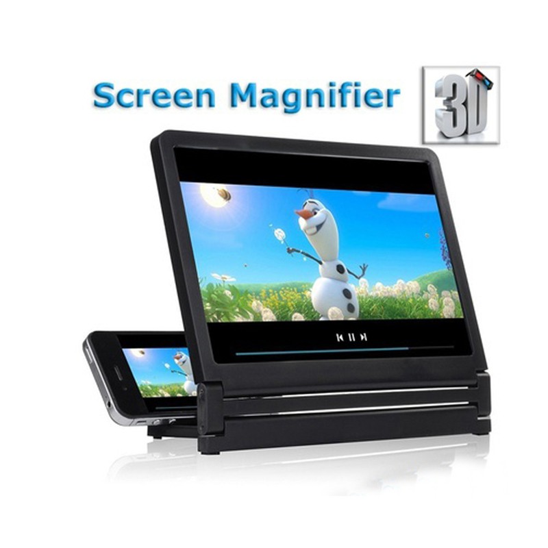 Mini proyector De pantalla 3D plegable Hd Lupa soporte para teléfono