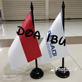 Image of Poste de mesa + arroz con bandera + INDONESIA