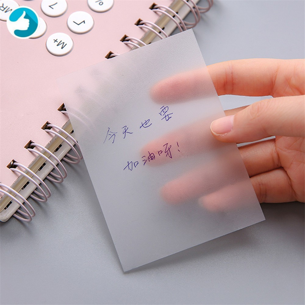 50 Hojas Transparente Impermeable Bloc De Notas Adhesivas | Shopee Colombia