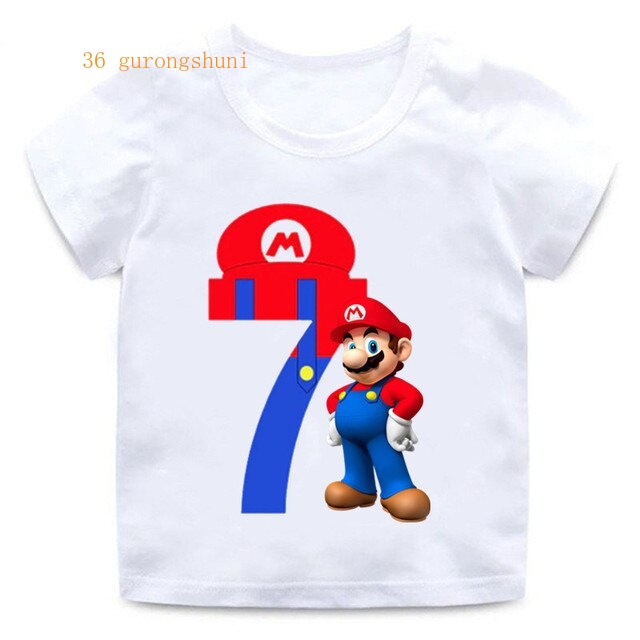 Camiseta De Super Mario Bros Mashup Para Niños,