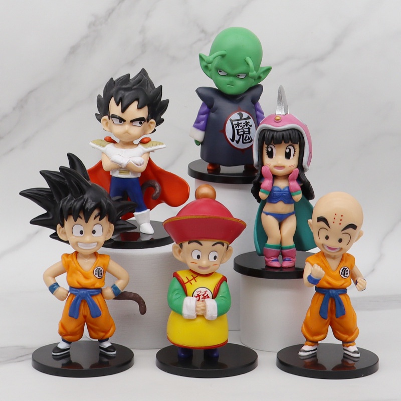 Anime Dragon Ball Z 7 Unids/set Son Goku Bulma Tronco Niños Jóvenes Figura  Q Versión Modelo De PVC Juguetes Para Regalos | Shopee Colombia