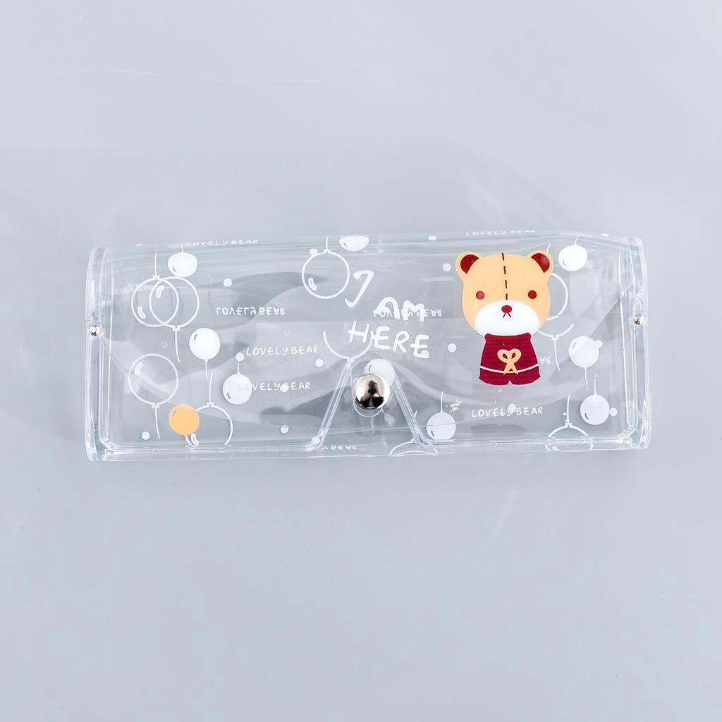 Danmei 6 1 Caja de almacenamiento para gafas de sol de plástico transparente con dibujos animados para niños 1 unidad Rabbit 15.6 