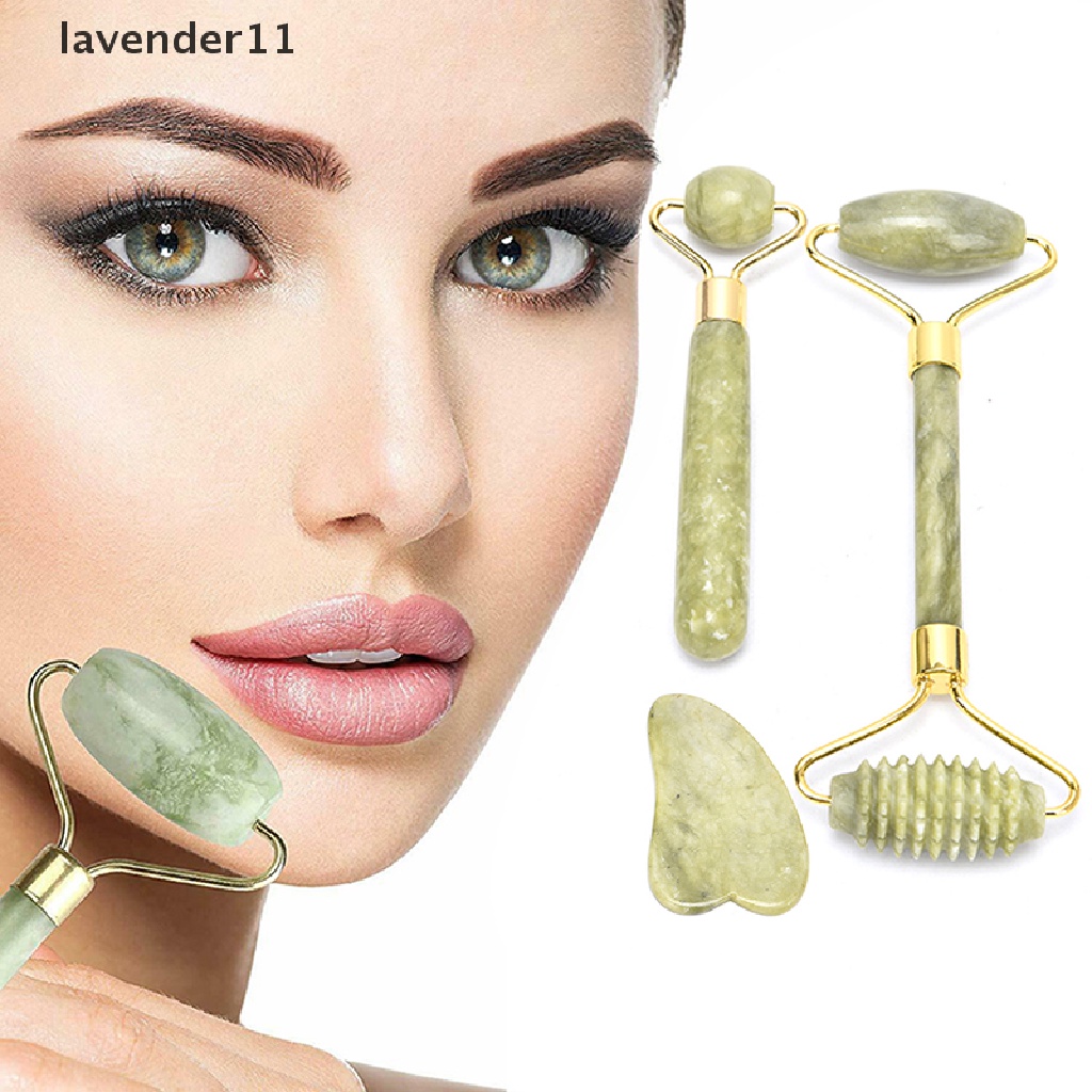 Nder】 Jade Face Roller Massager Facial Skin Care Tool Anti Aging Gua Sha  Scraping Tool . | Shopee Colombia