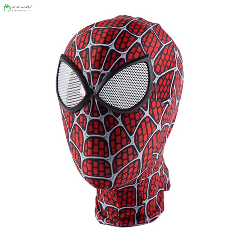 Image of Marvel Spiderman Máscaras De Piel Ajustada De La Araña Spandex Máscara Con Gafas Cosplay Disfraz Para Hombres Mujeres #6