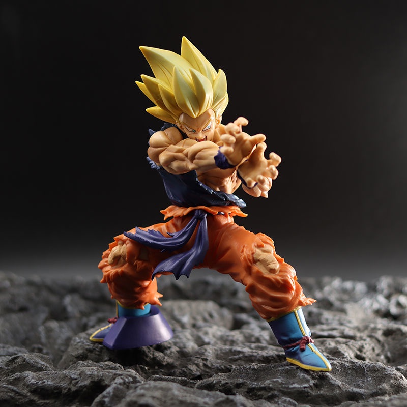 Nueva Figura De Anime De 15 Cm Dragon Ball Z Son Goku Batalla Dañadas Figuras Super Saiyan PVC Juguetes Muñecas Colección Modelos Regalos Cumpleaños | Shopee Colombia