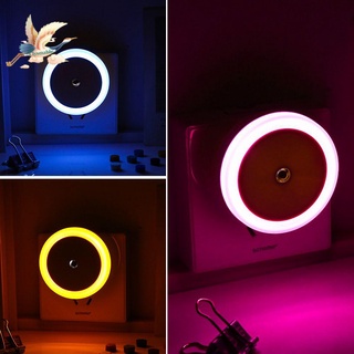 Image of CLYSMABLE Sensor De Cocina Control De Inodoro Cama Lámpara LED Luz De Noche Ahorro De Energía EU US Plug-in Pasillo/Multicolor