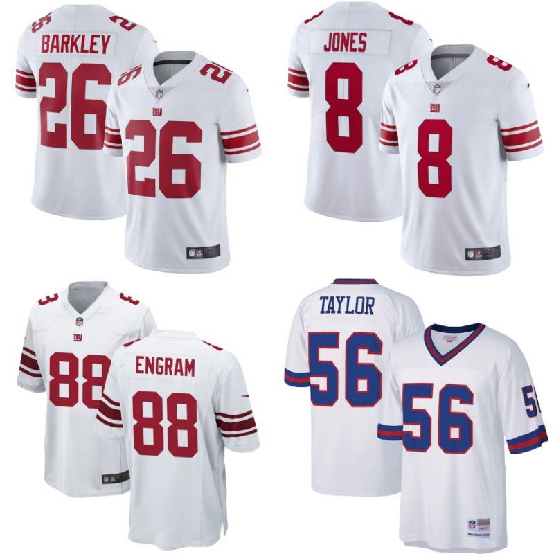 Nike Men's New York Giants Daniel Jones #8 White Game Jersey