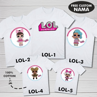 LOL SURPRISE Ropa de pareja motivo familiar LOL / camiseta de pareja madre e hijos mujeres personaje LOL sorpresa #5