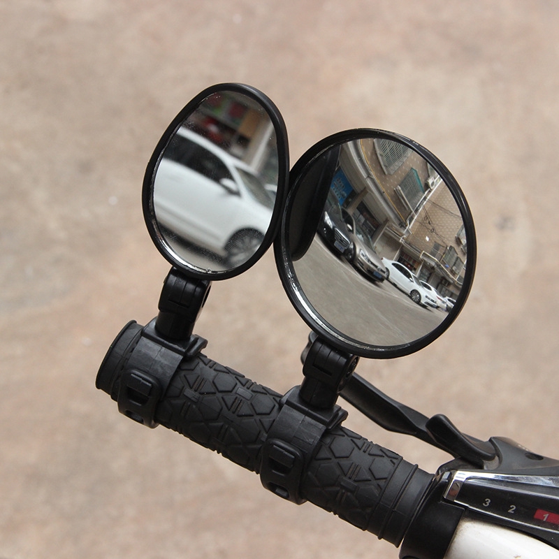 Gyratedream Espejo de Bicicleta Espejo retrovisor de Manillar Universal Rotación de 360 ​​Grados para Bicicleta MTB Bicicleta con cinturón de instalación Ciclismo Accesorios 
