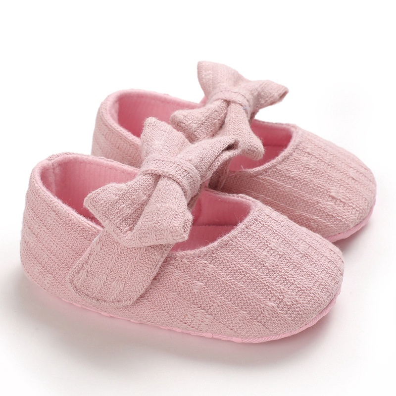 Lacofia Zapatos de Bautizo con Suela Suave Antideslizante Princesa Arco de bebé niñas 