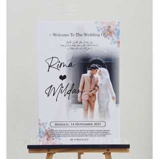Letrero de bienvenida boda / tablero de letreros económicos / letrero de boda #5