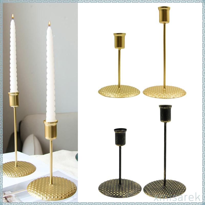 Xmisarek] 2 Piezas Candelabro De Hierro Portavelas Para Decoración De La  Iglesia | Shopee Colombia