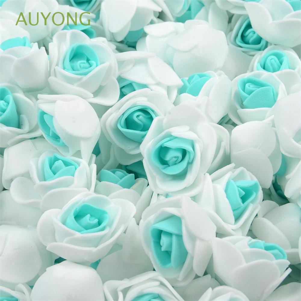 AUYONG 50pcs Artificial Flowers Foam Home Decoration Rose Head Double Color  PE DIY Holiday Party Supplies Handmade Wedding/Multicolor | Shopee Colombia