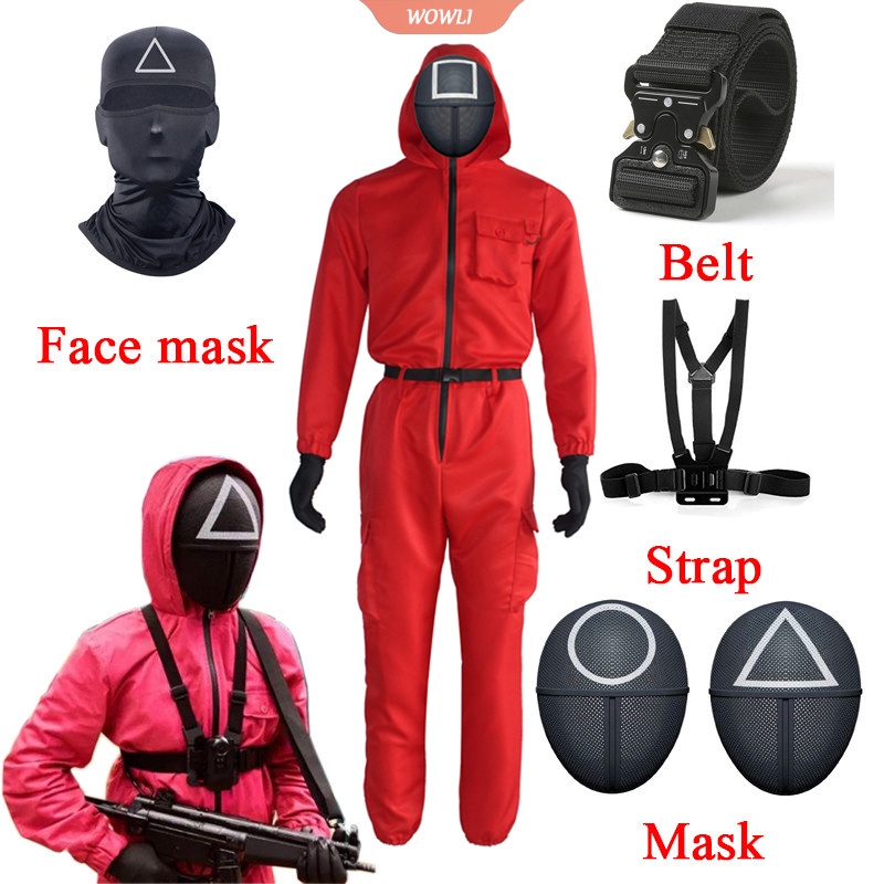 traje del juego del calamar